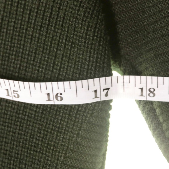 Athleta Hanover V-Neck Merino Wool Blend Wet Moss Green Pullover Sweater XS - Picture 8 of 10